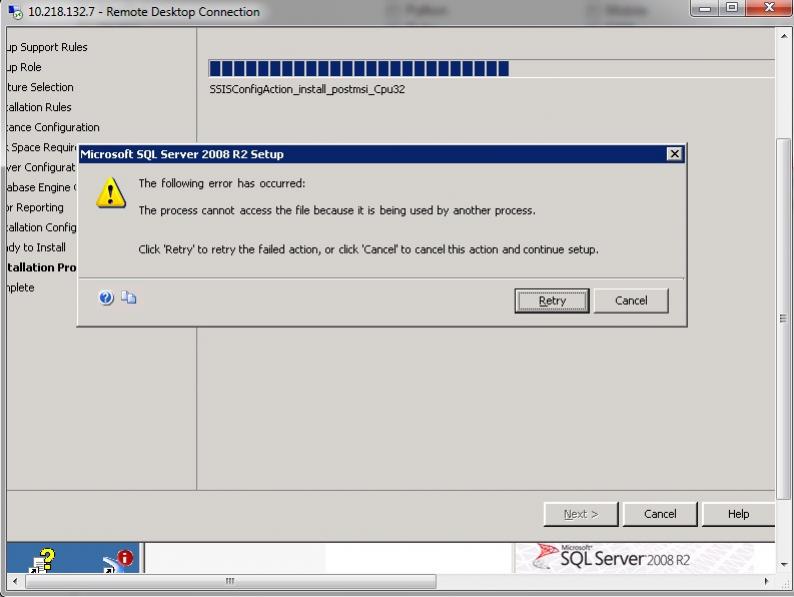 Ms SQL Server 2008 R2 Error ms sql server 2008 r2 error