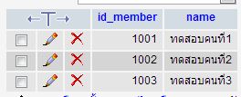 ตาราง member