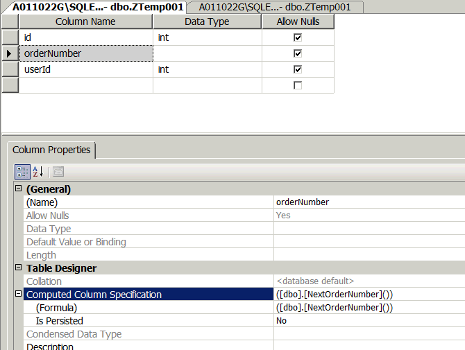 Autonumber identity sql server แบบมี format ORYY0001 ติด error ตอน Insert