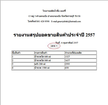 แก้ปัญหา การซ่อน list/manu ในขระที่สั่งพิมพ์