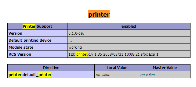 phpprinter phpprinter