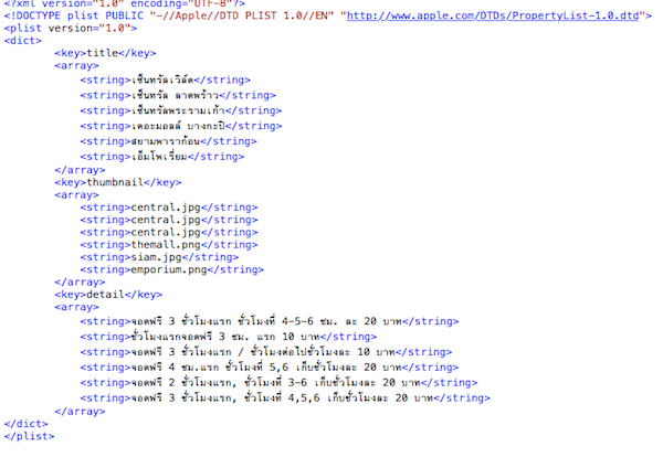 XML Plist XML Plist