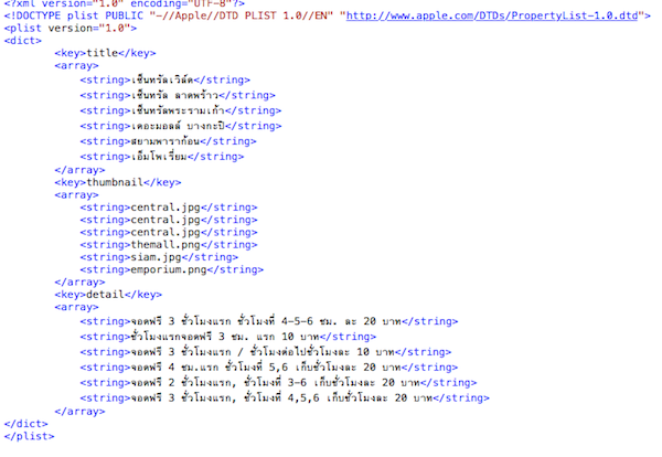 XML Plist