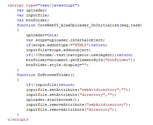upload folder (script)