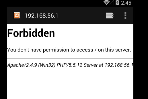 ช่วยหน่อยครับ ใช้ wamp จำลองเป็น server แล้วเข้า localhost จาก android ...