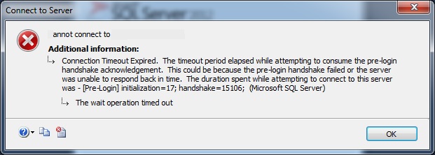 สอบถามปัญหา Login เข้า SQL Server 2012 ไม่ได้ครับ error ตามรูปภาพด้านใน ...