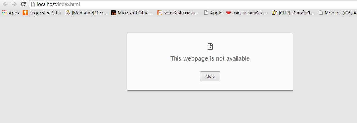 เมื่อเข้าlocalhost