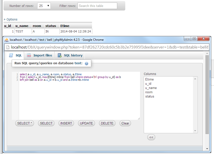 ทดสอบ query ทดสอบ query