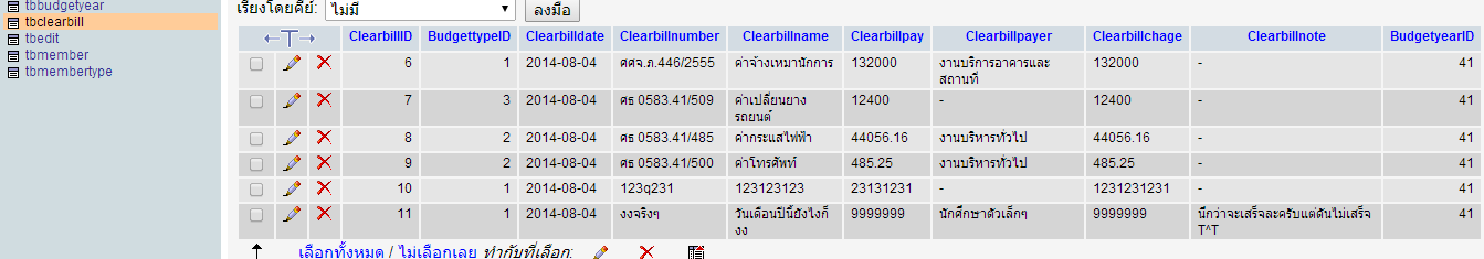 ฐานข้อมูล ฐานข้อมูล