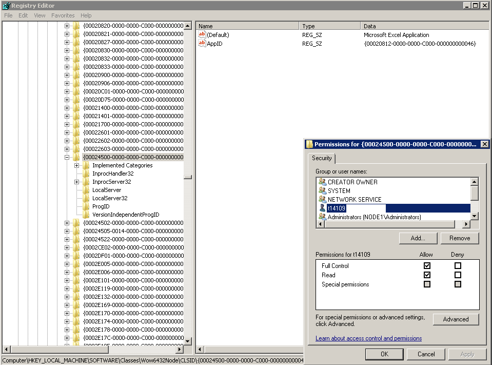 ExcelPermission_Regedit