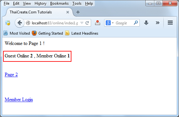 Online User Member Guest Online User Member Guest