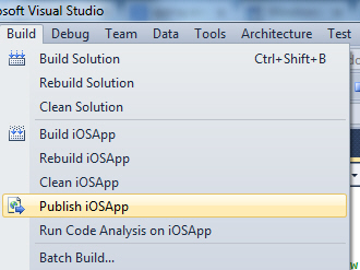 Visual Studio Publish