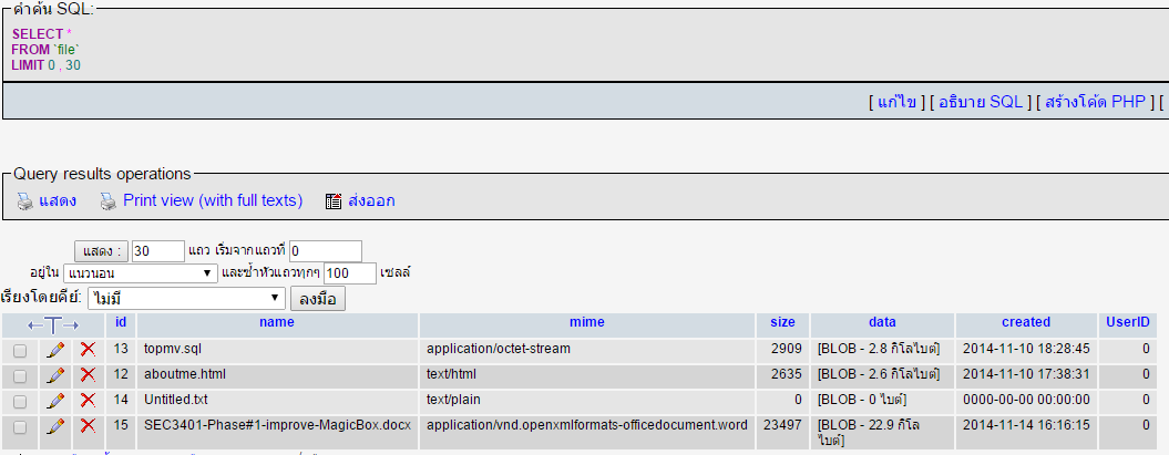 testdb testdb