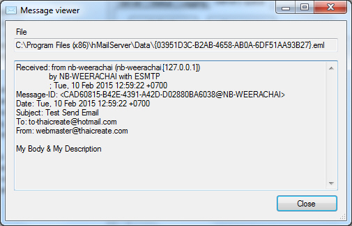 SMTP E-Mail Windows 7 SMTP E-Mail Windows 7