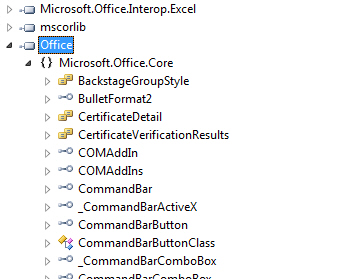 Visual Studio Object Browser Visual Studio Object Browser