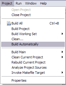 Build Automatically.