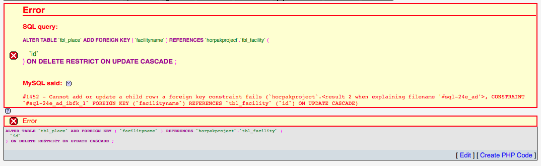 1452 - Cannot add or update a child row
