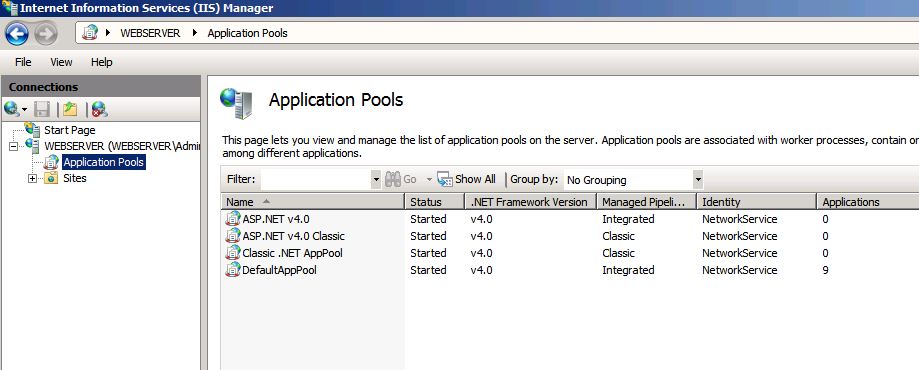 ApplicationPools