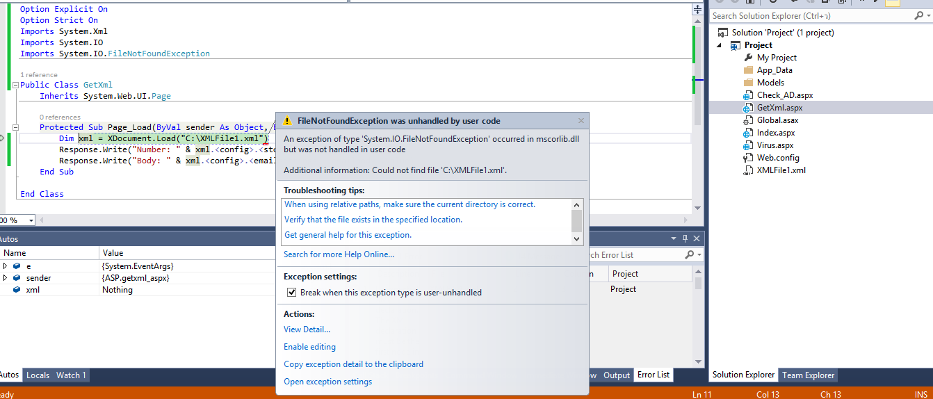 ผมอยากเอาค่าใน file XMLออกมาใช้ด้วยภาษา VB.Net ได้อย่างไรครับ
