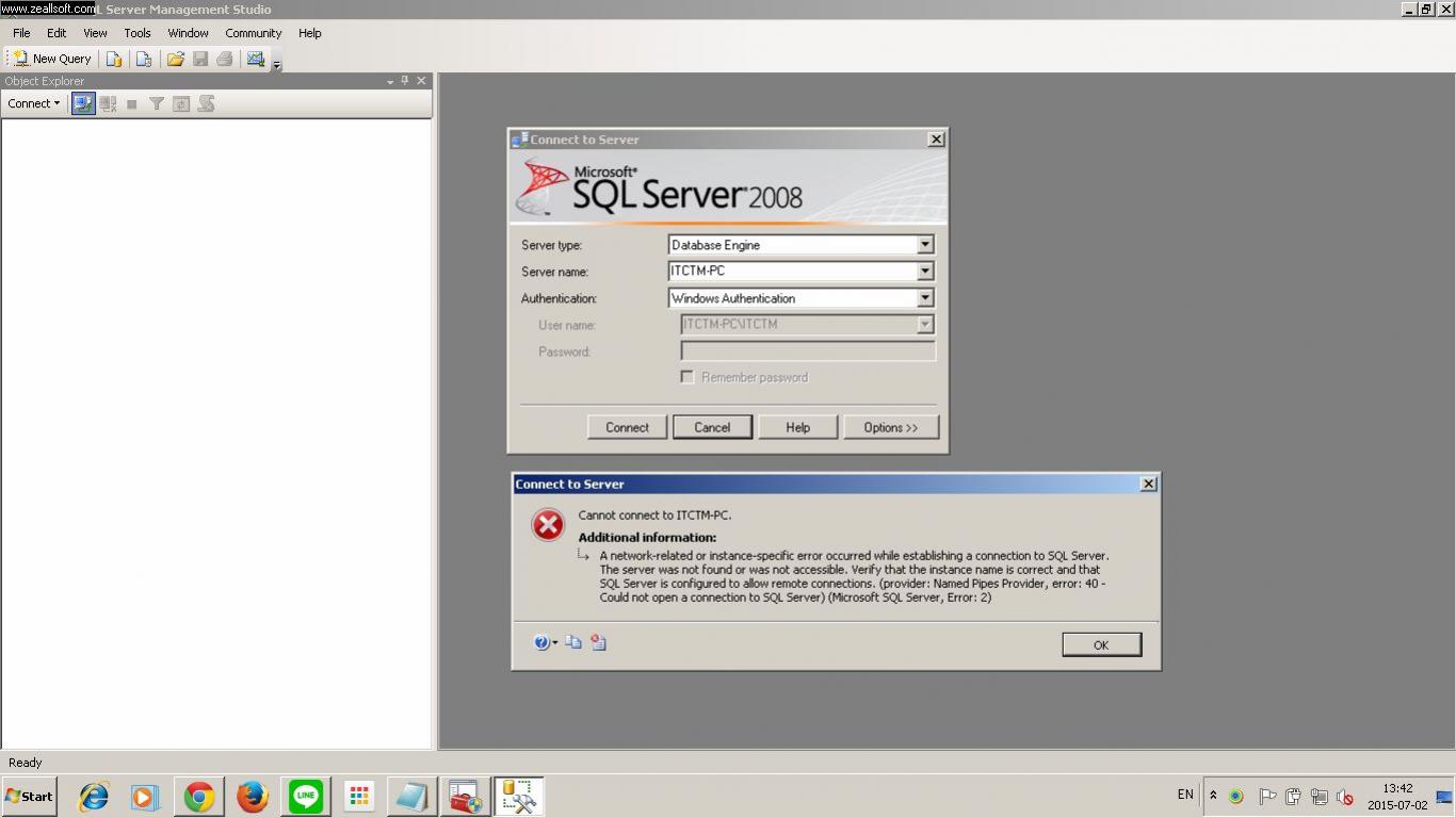 Error SQL Server2008