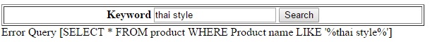 Error Query 