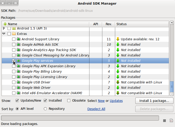 Android Google Map SDK Google Play services