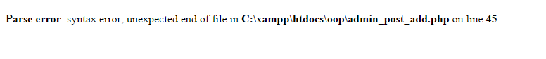 my error