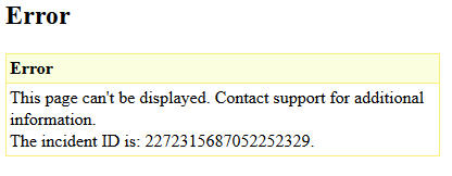error