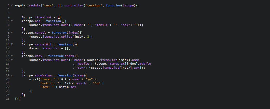 angularjs code angularjs code