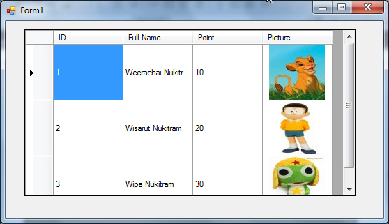 DataGridView / Image and Picture (DataGridViewImageColumn) DataGridView / Image and Picture (DataGridViewImageColumn)