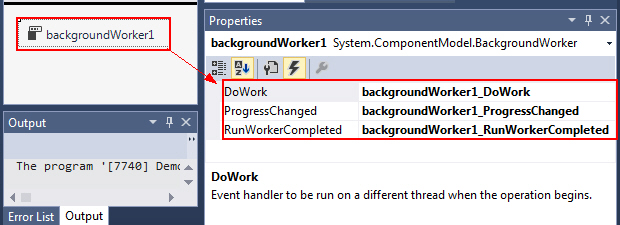 BackgroundWorker Background Process BackgroundWorker Background Process