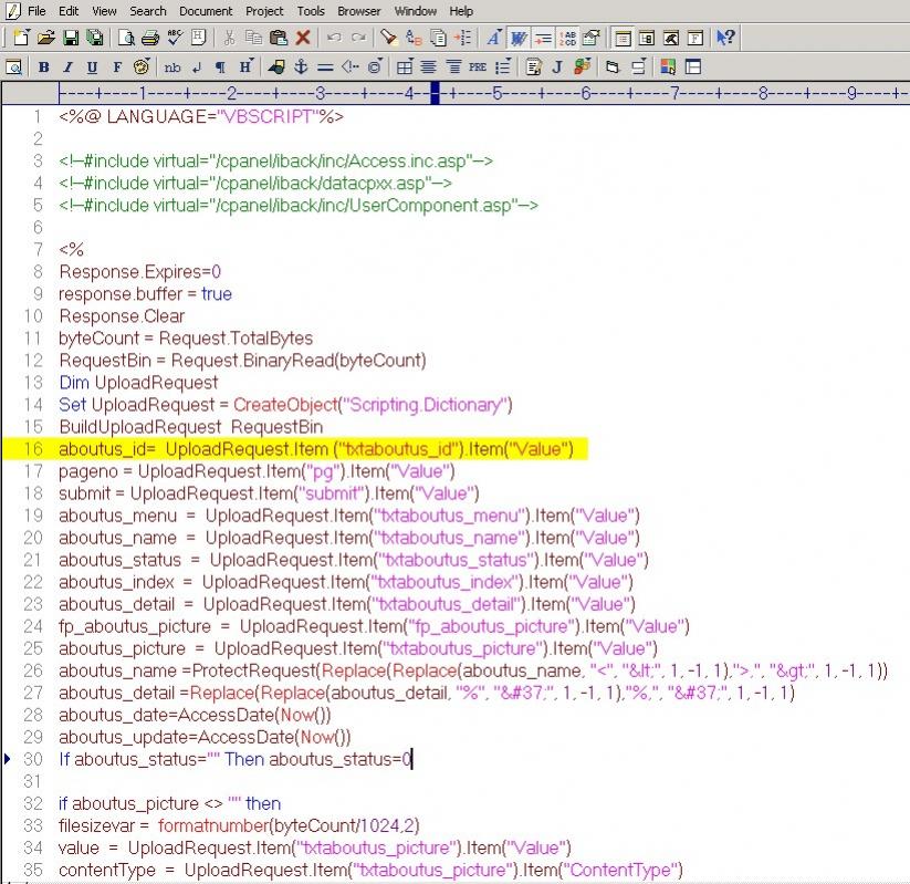 ใครเจอปัญหานี้มั้ยครับ Microsoft VBScript runtime error '800a01a8 ...