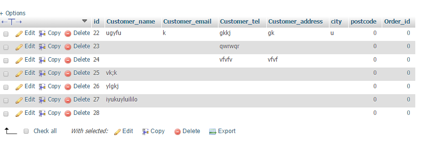ค่าใน database มันแสดงเป็น 0 อะค้า