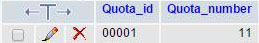 อัฟเดตร ฟิลล์ Quota_number อัฟเดตร ฟิลล์ Quota_number
