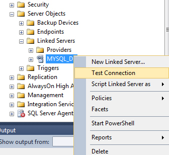 SQL Server Link Server to MySQL SQL Server Link Server to MySQL