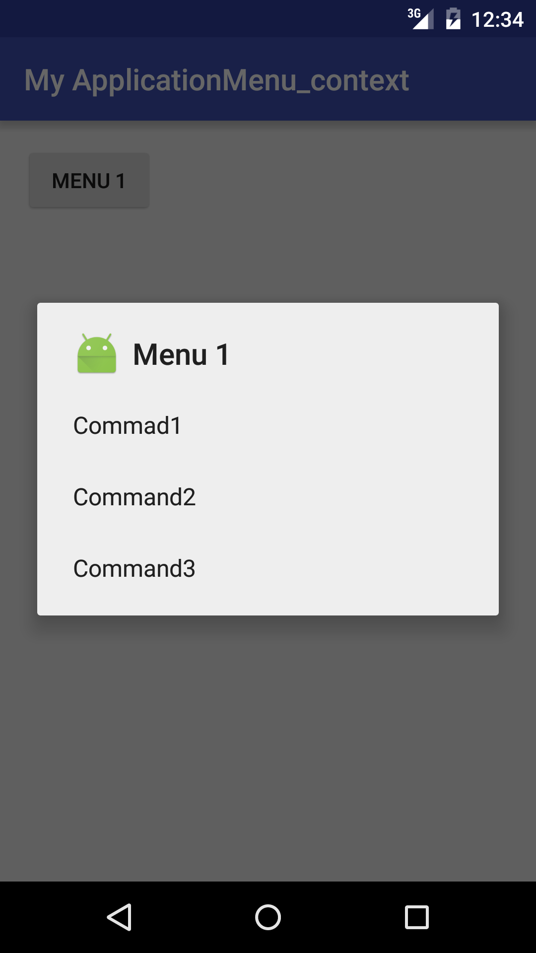 Android : Context menu จัดตำแหน่งและเปลี่ยน Long Click เป็น Short Click ...