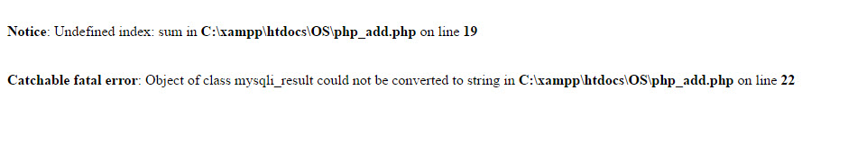 error code