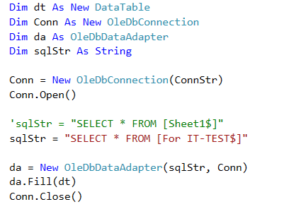 ตัวอย่าง Code ที่ใช้
