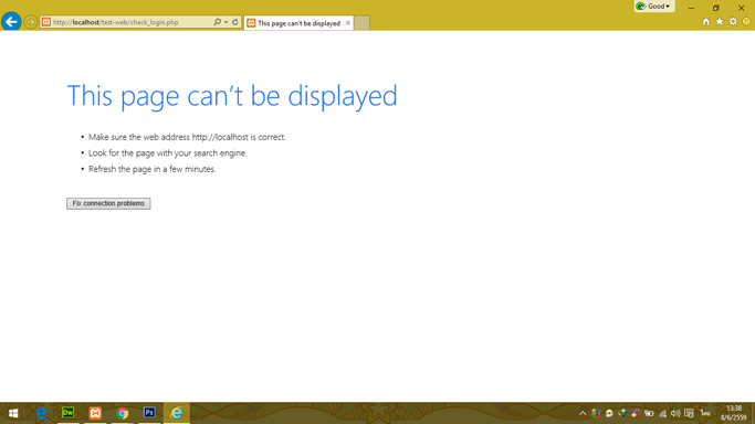test login failed on IE test login failed on IE
