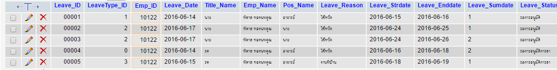 หน้าฐานข้อมูล