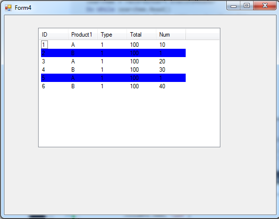 listviewrowselect