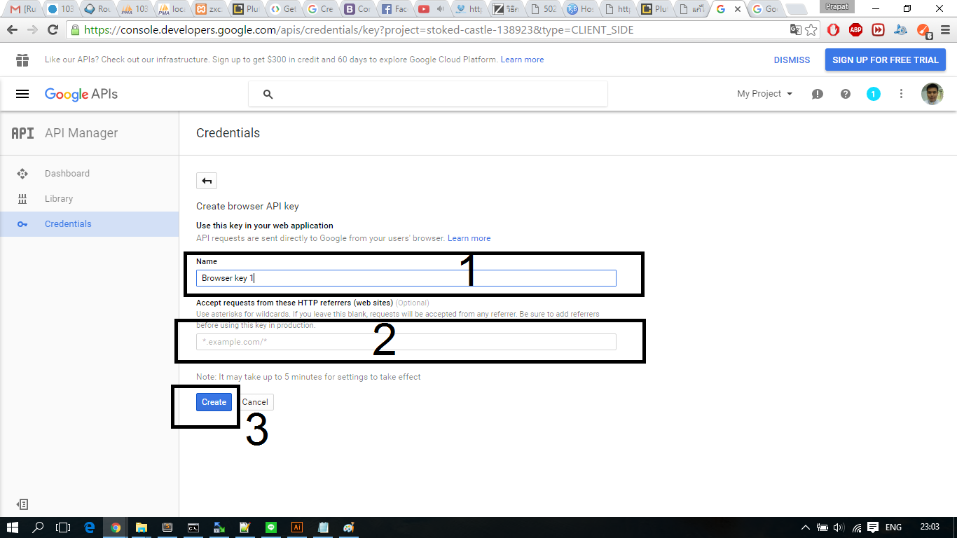 Javascript เพิ่ม google map api key Javascript