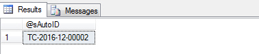 SQL Server Stored Procedure Generate Auto ID Auto Number