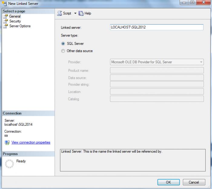 Linked Server : SQL Server Database