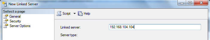 Linked Server : SQL Server Database