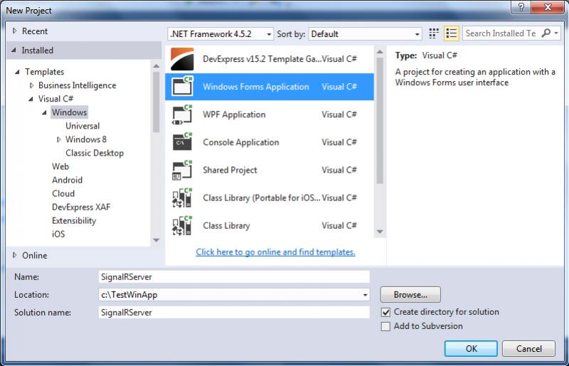 Windows Form SignalR Real Time 1 Windows Form SignalR Real Time 1