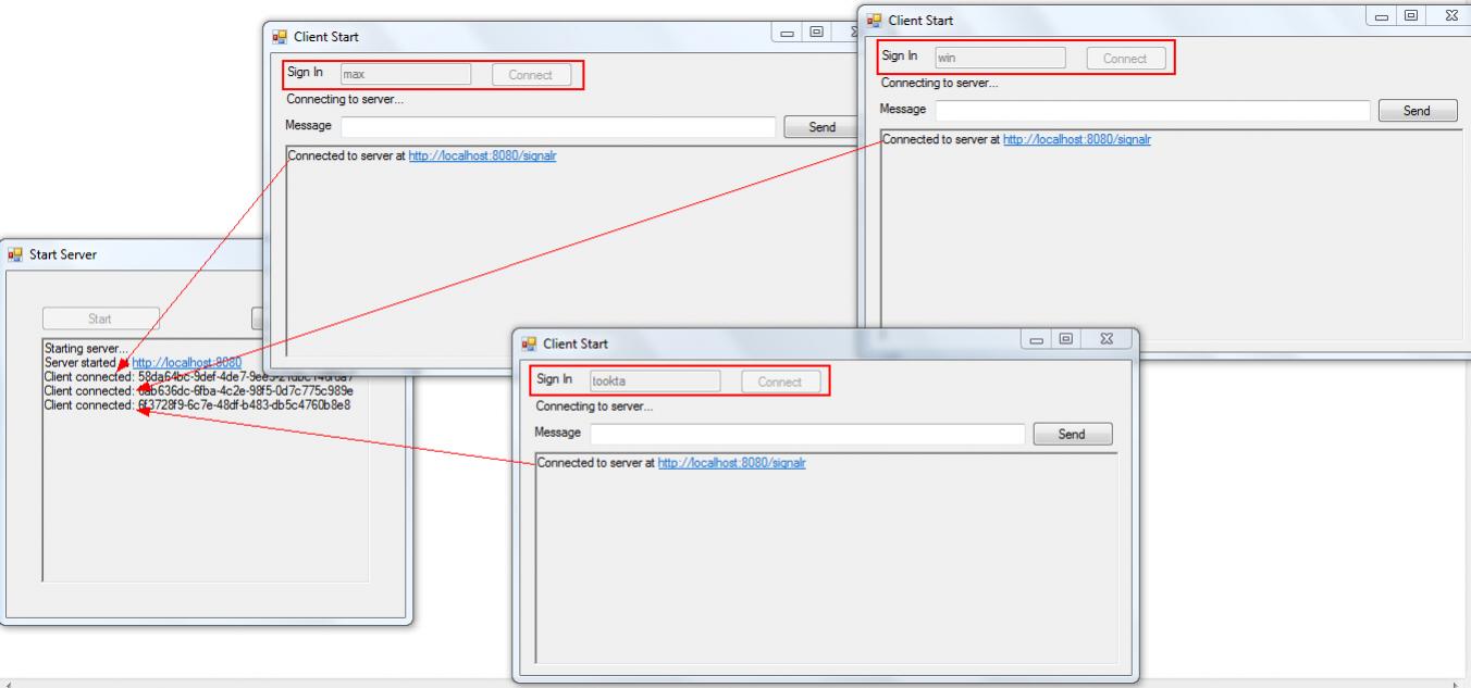 Windows Form SignalR Real Time 30