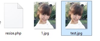 resize test