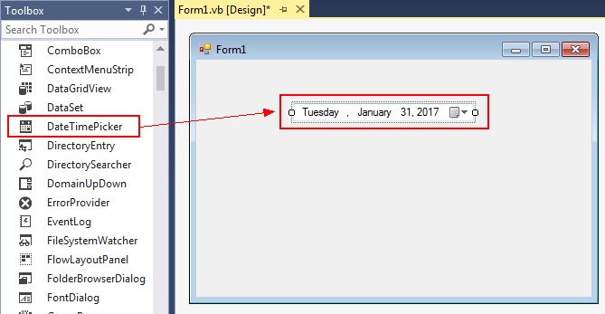 Windows Form DateTimePicker