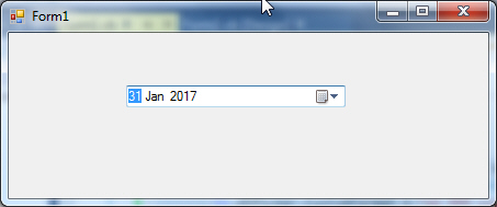Windows Form DateTimePicker